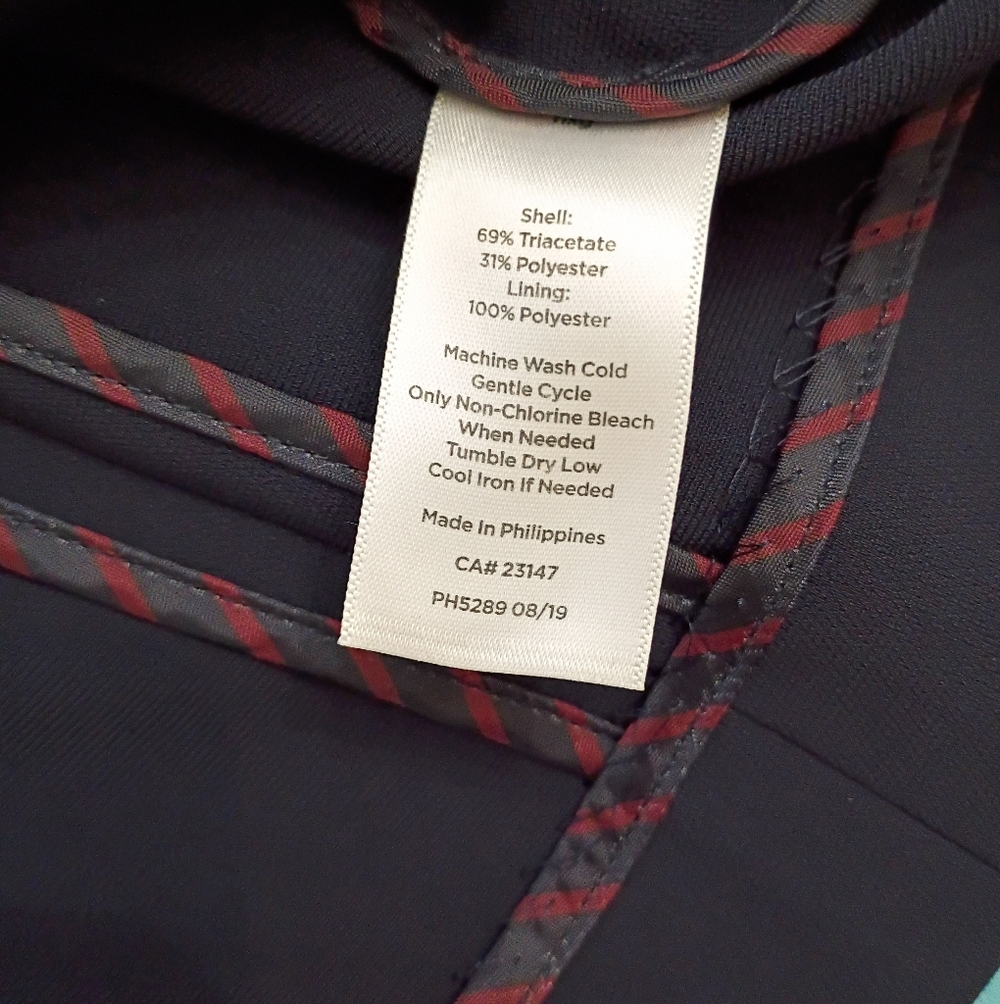 Talbots Navy Collarless Single-Button Blazer Size… - image 4